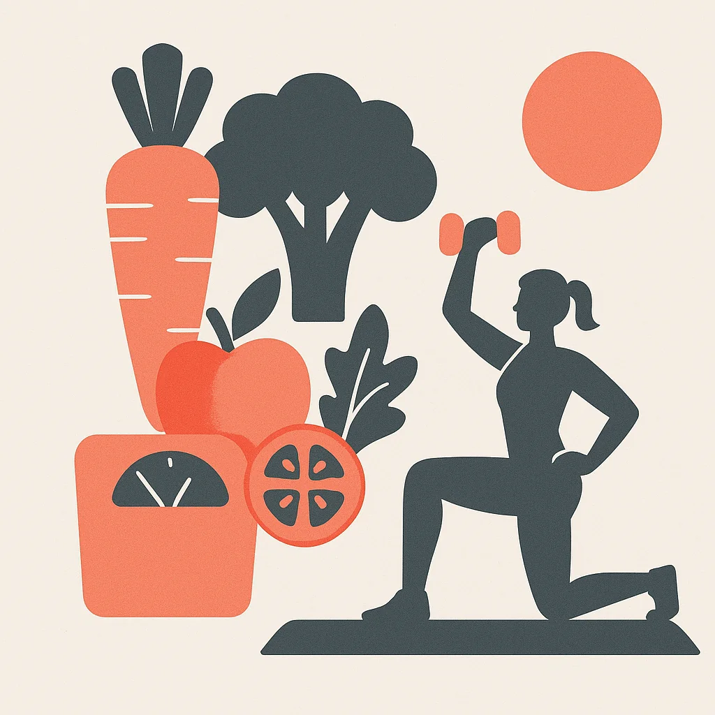 Illustration of diverse people receiving nutrition support